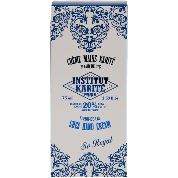 Institut Karité Paris Shea Hand Cream So Royal - Fleur-de-Lis 75 ml
