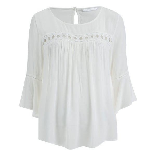 ONLY Women's Theo Lace Top - Cloud Dancer