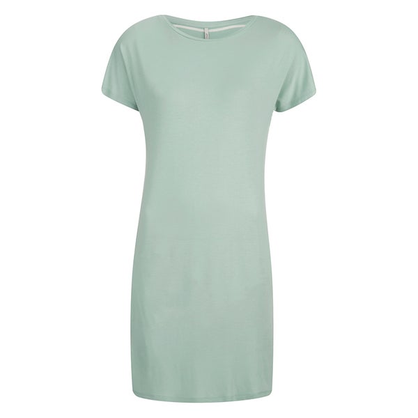 ONLY Women's Lidia T-Shirt Dress- Gray Mist