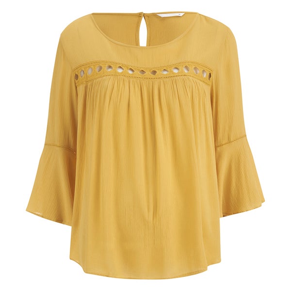 ONLY Women's Theo Lace Top - Honey Gold