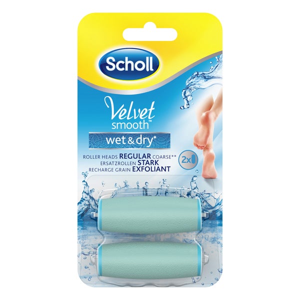 Scholl Pedi Wet and Dry Replacement Roller Heads (x2)