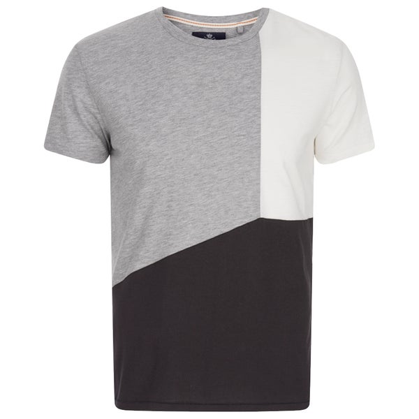 Threadbare Men's Haystings Cut & Sew T-Shirt - Black Mix