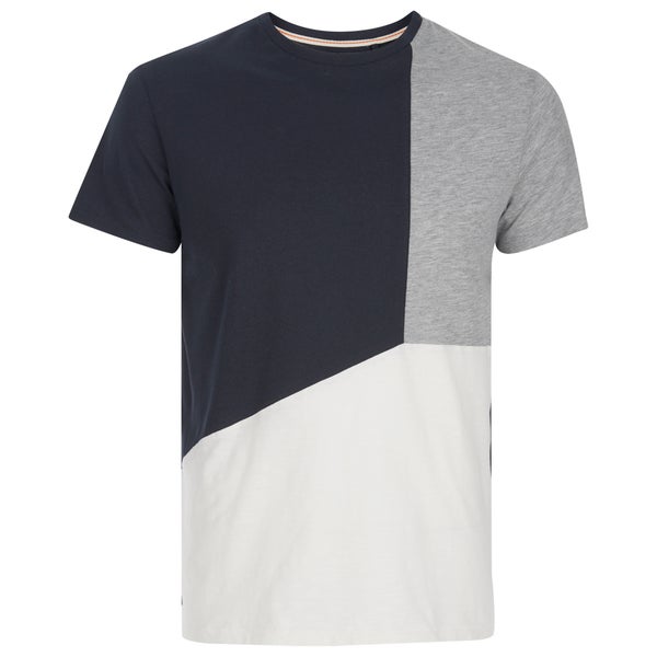 Threadbare Men's Haystings Cut & Sew T-Shirt - Navy Mix