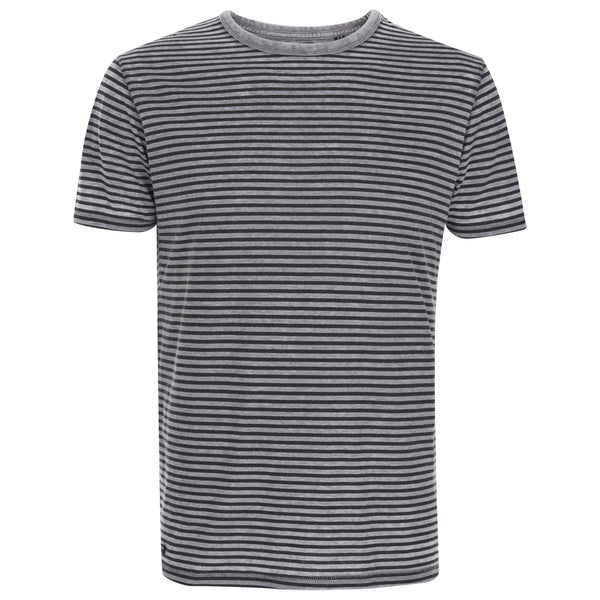 Threadbare Men's Helsinki Burnout Stripe T-Shirt - Grey