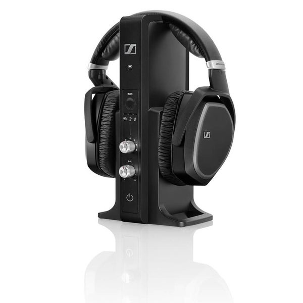 Sennheiser RS 195 Surround Sound Wireless Headphones with Multi-Purpose Transmitter - Black