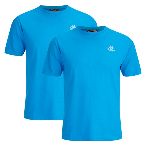 Kappa Men's Nico 2 Pack T-Shirts - Blue