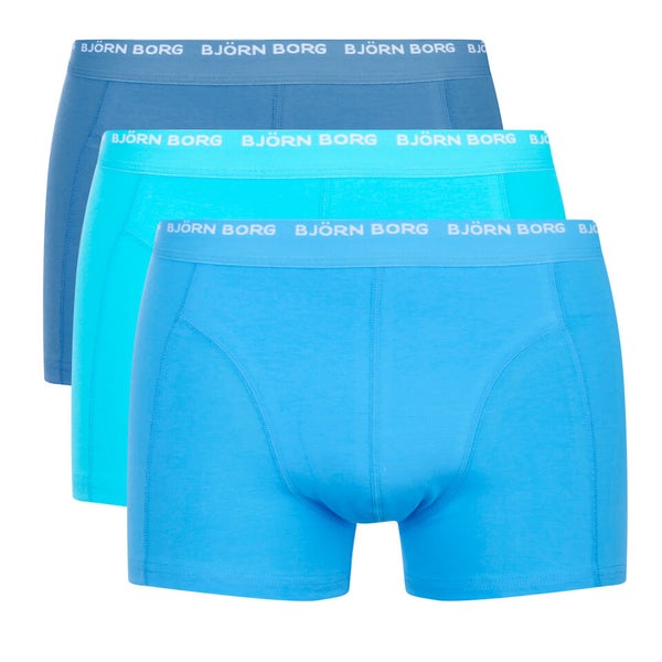 Bjorn Borg Men's 3 Pack Boxer Shorts - Dresden Blue