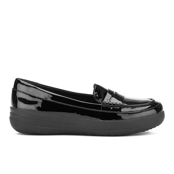 FitFlop Women's F-Sporty Patent Penny Loafers - Black