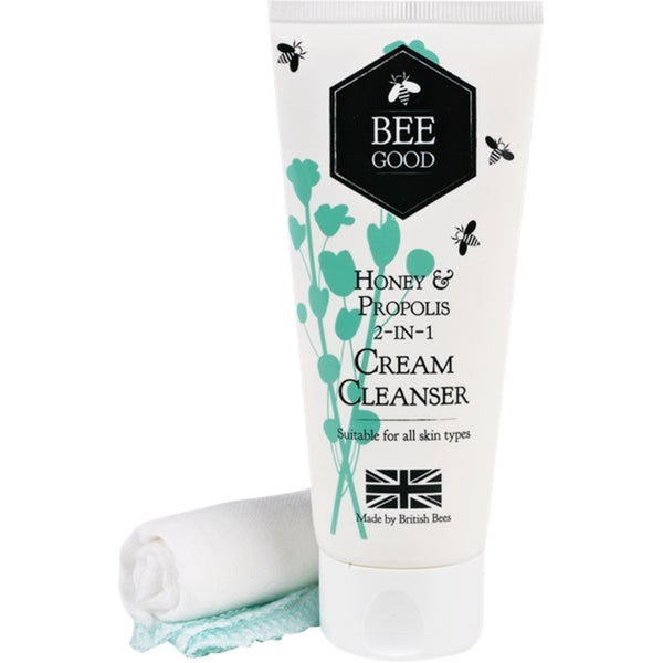 Bee Good Honey and Propolis 2-in-1 Cream Cleanser with Cloth (100ml)