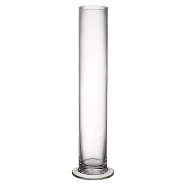 Parlane Glass Narrow Footed Vase - Clear (30cm)