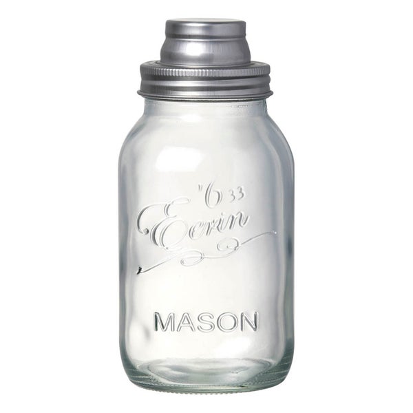 Parlane Mason Jar Cocktail Shaker - Clear