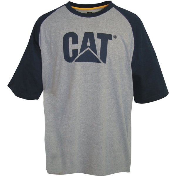 Caterpillar Men's Raglan Trademark T-Shirt - Grey