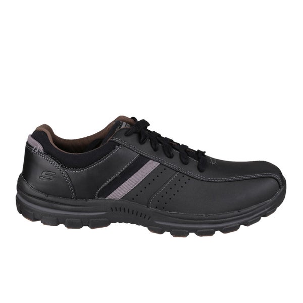 Skechers Men's Braver Alfano Casual Lace Up Shoes - Black