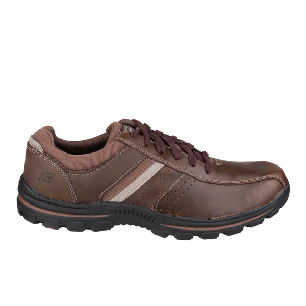 Skechers Men's Braver Alfano Casual Lace Up Shoes - Brown