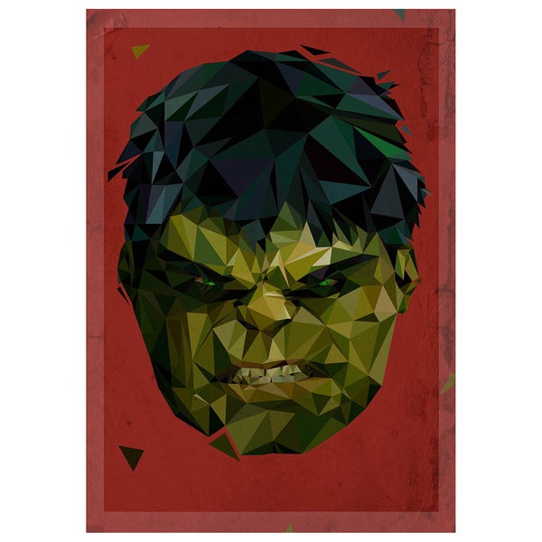 In Pieces' - Hulk Inspired Artwork Print - 14 x 11 Inches