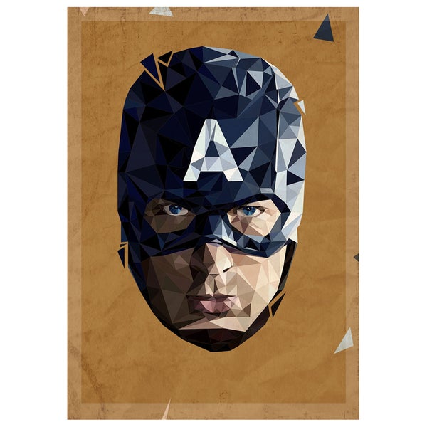 In Pieces' - Captain America inspired artwork Print - 14 x 11 Inches