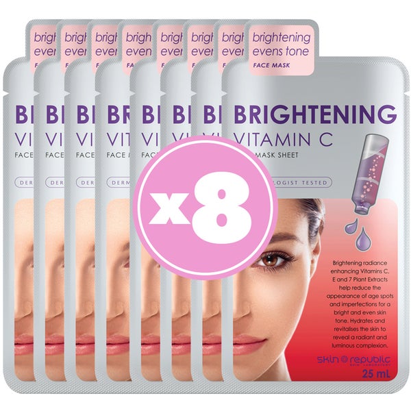 Skin Republic Brightening Vitamin C Sheet Face Mask Gift Pack