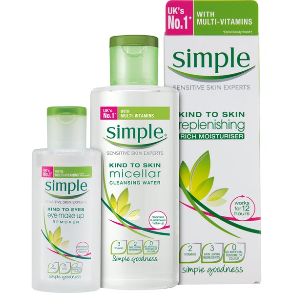 Набор для тотального увлажнения кожи лица Simple Total Skin Hydration Kit
