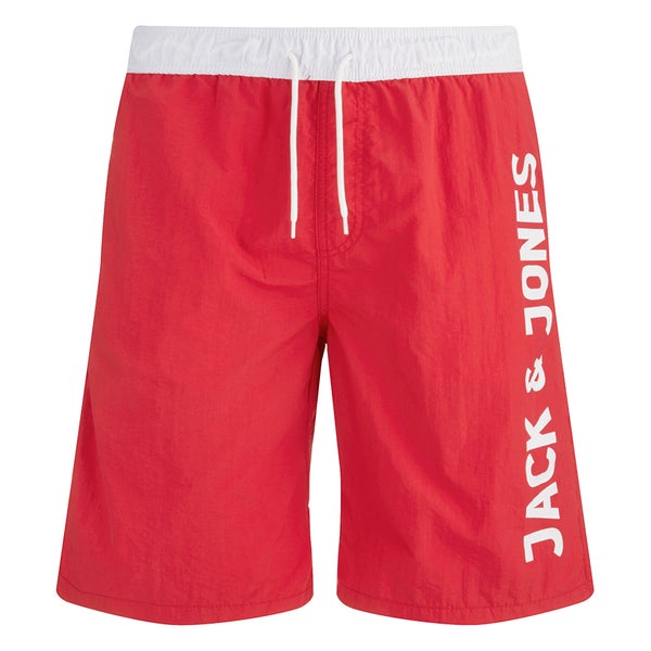 Jack & Jones Men's Classic Swim Shorts - Chinese Red