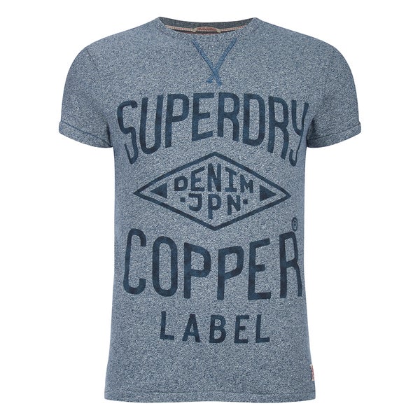 Superdry Men's Copper Label Magna Print T-Shirt - Denim Blue Jaspe