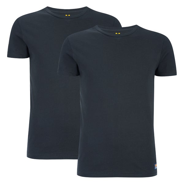 Superdry Men's Commodity Double Pack T-Shirt - Black/Black