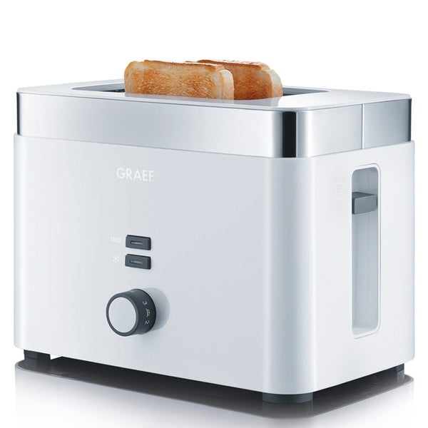 Graef TO61.UK 2 Slice Compact Toaster - White