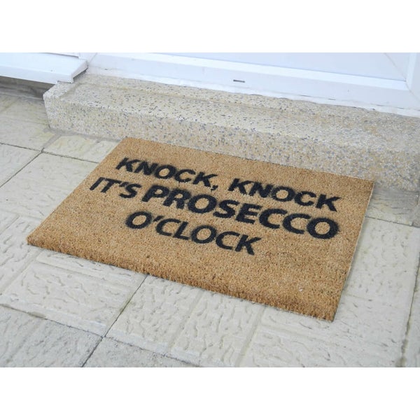 Prosecco O'Clock Doormat