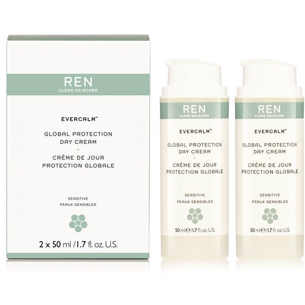 REN Evercalm™ Global Protection Day Cream Duo (2 x 50 ml) (Værdi: £56)
