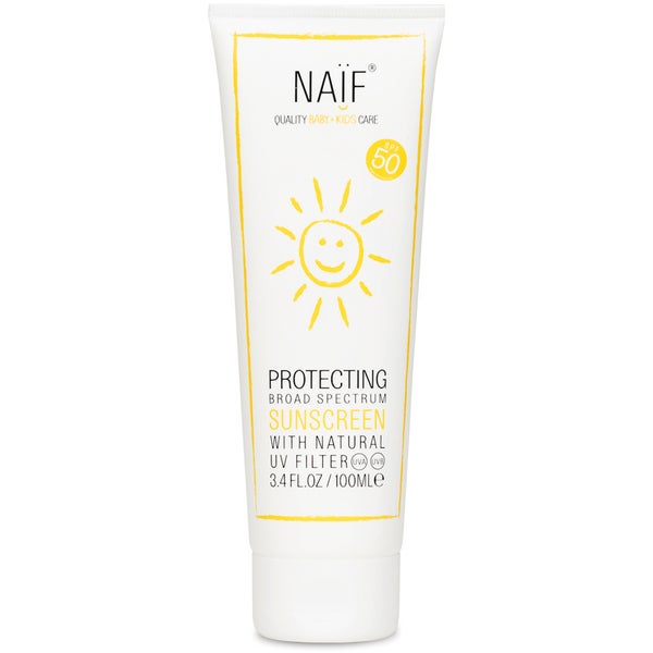 Crème solaire protectrice NAÏF FPS 50 (100 ml)