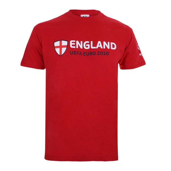 Euro 16 Men's England Supporter T-Shirt - Red
