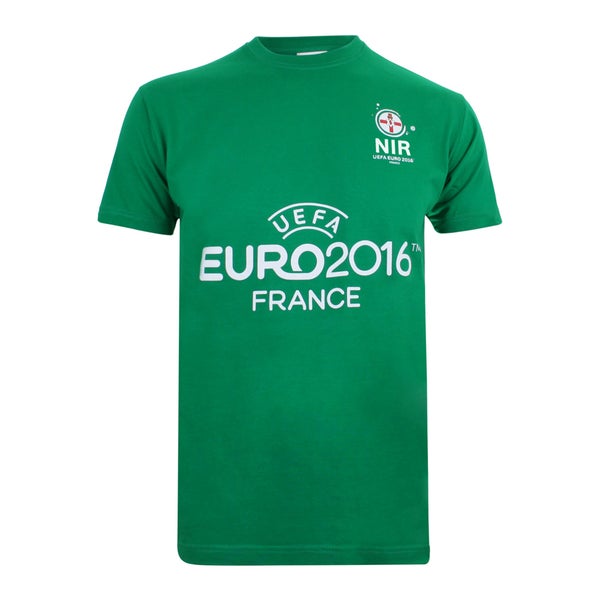 Euro 16 Men's NI Badge T-Shirt - Kelly Green