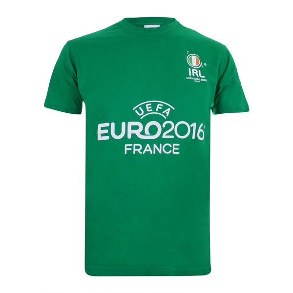 Euro 16 Men's ROI Badge T-Shirt - Kelly Green