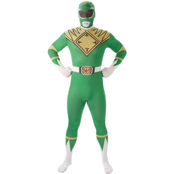 Power Rangers Men's 2nd Skin Green Ranger Fancy Dress