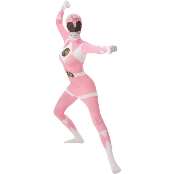 Power Rangers Women's 2nd Skin Pink Ranger Fancy Dress