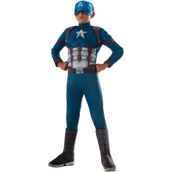 Marvel Avengers Boys' Deluxe Captain America Civil War Fancy Dress