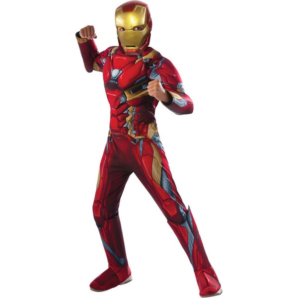Marvel Avengers Boys' Deluxe Iron Man Fancy Dress