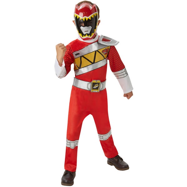 Power Rangers Boys' Dino Charge Red Ranger Fancy Dress