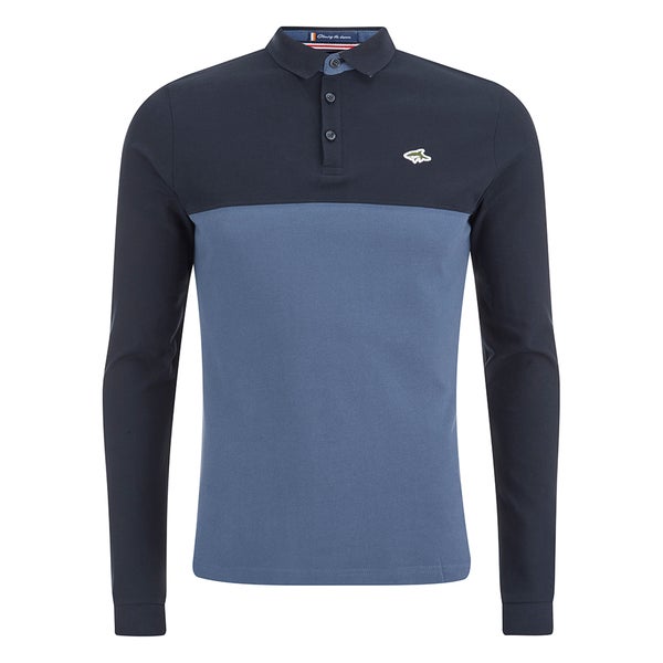 Le Shark Men's Benhill Long Sleeve Polo Shirt - Bijou Blue