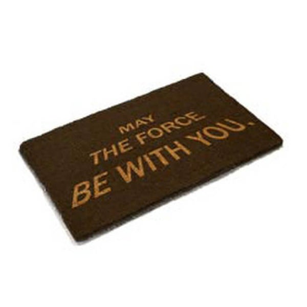 Star Wars 'May The Force Be With You' Doormat - Black (50 x 70cm)