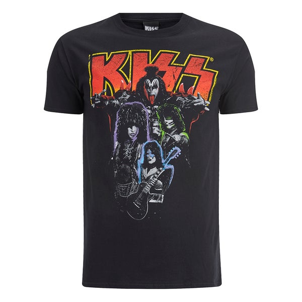Kiss Heren T-Shirt - Zwart