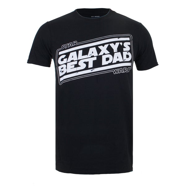 T-Shirt Homme Star Wars Galaxys Best Dad - Noir