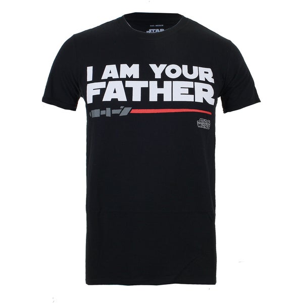 Star Wars Men's Father Lightsaber T-Shirt - Black