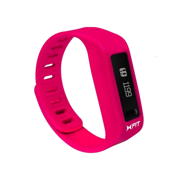 Xtreme Cables Xfit Bluetooth Water Resistant Fitness Tracker and Watch (Including App) - Pink