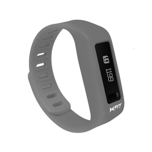 Xtreme Cables Xfit Bluetooth Water Resistant Fitness Tracker and Watch (Including App) - Grey