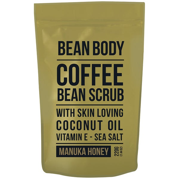 Esfoliante com Grãos de Café da Bean Body 220 g - Mel de Manuka