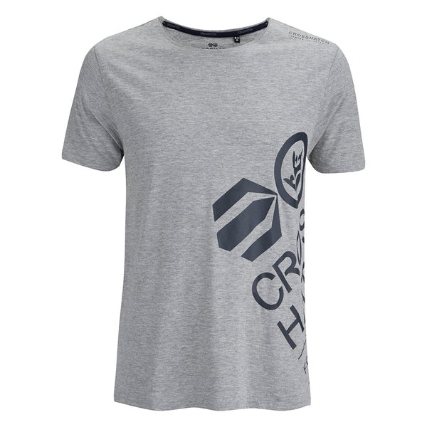 Crosshatch Men's Nazmin Graphic T-Shirt - Grey Marl