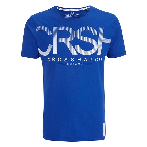 T-Shirt Crosshatch "Crusher" -Homme -Bleu