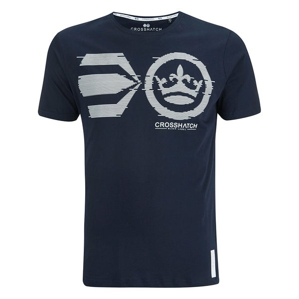 T-Shirt Crosshatch "Onsite" -Homme -Bleu Marine