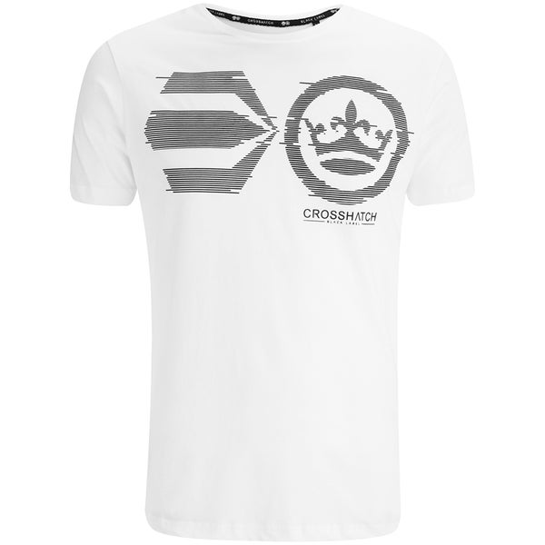 T-Shirt Crosshatch "Onsite" -Homme -Blanc