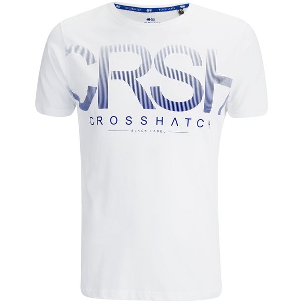 T-Shirt Crosshatch "Crusher" -Homme -Blanc